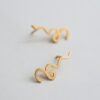 PENDIENTES DORADOS GAUDÍ JEWELRY PALAU GÜELL