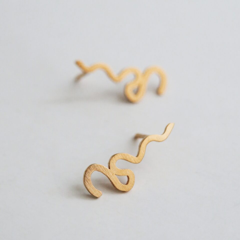 PENDIENTES DORADOS GAUDÍ JEWELRY PALAU GÜELL