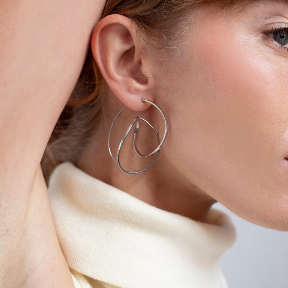 PENDIENTES DE PLATA EMBOLIC GRANDES