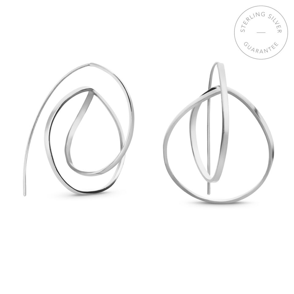 PENDIENTES DE PLATA EMBOLIC GRANDES