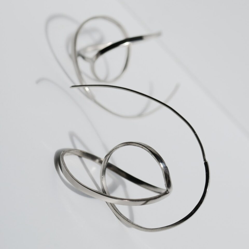 PENDIENTES DE PLATA EMBOLIC GRANDES