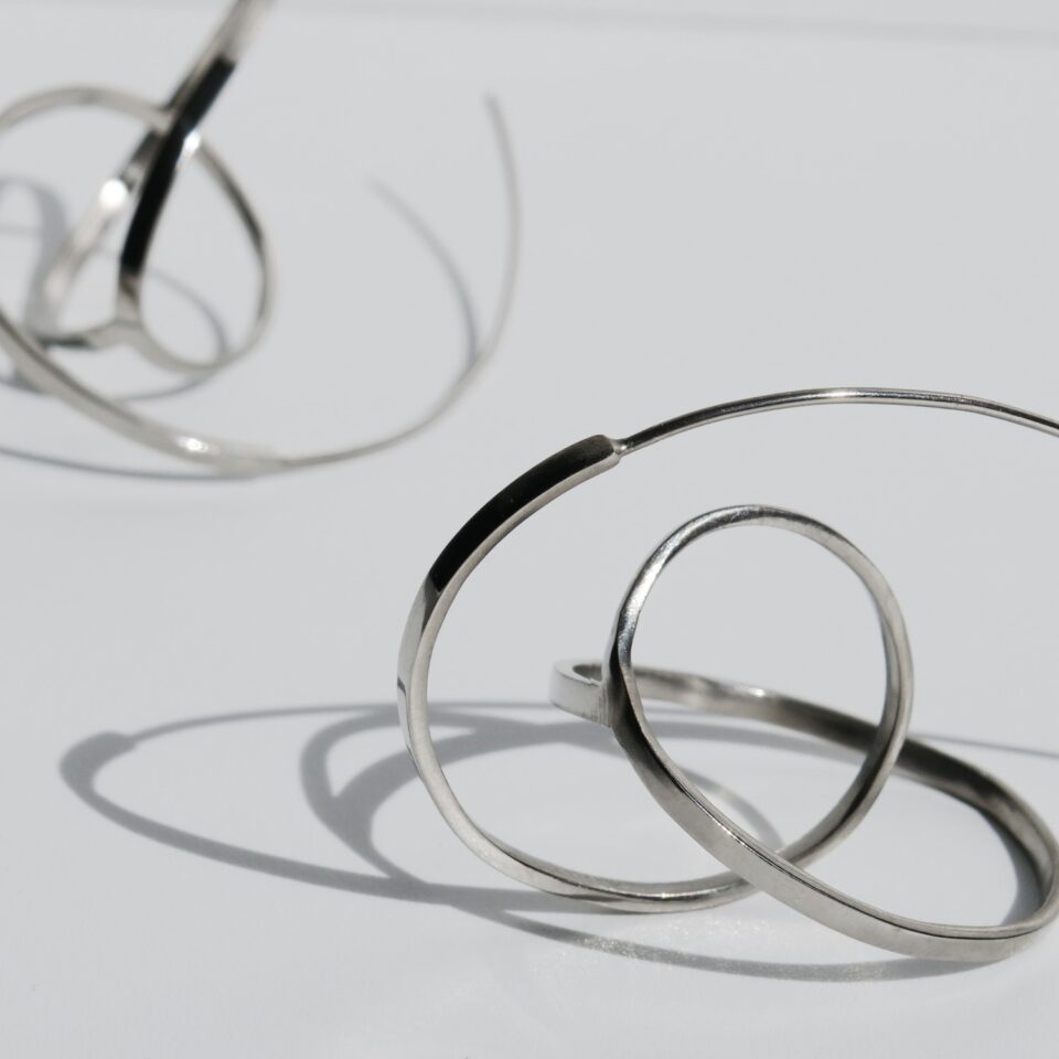 PENDIENTES DE PLATA EMBOLIC GRANDES