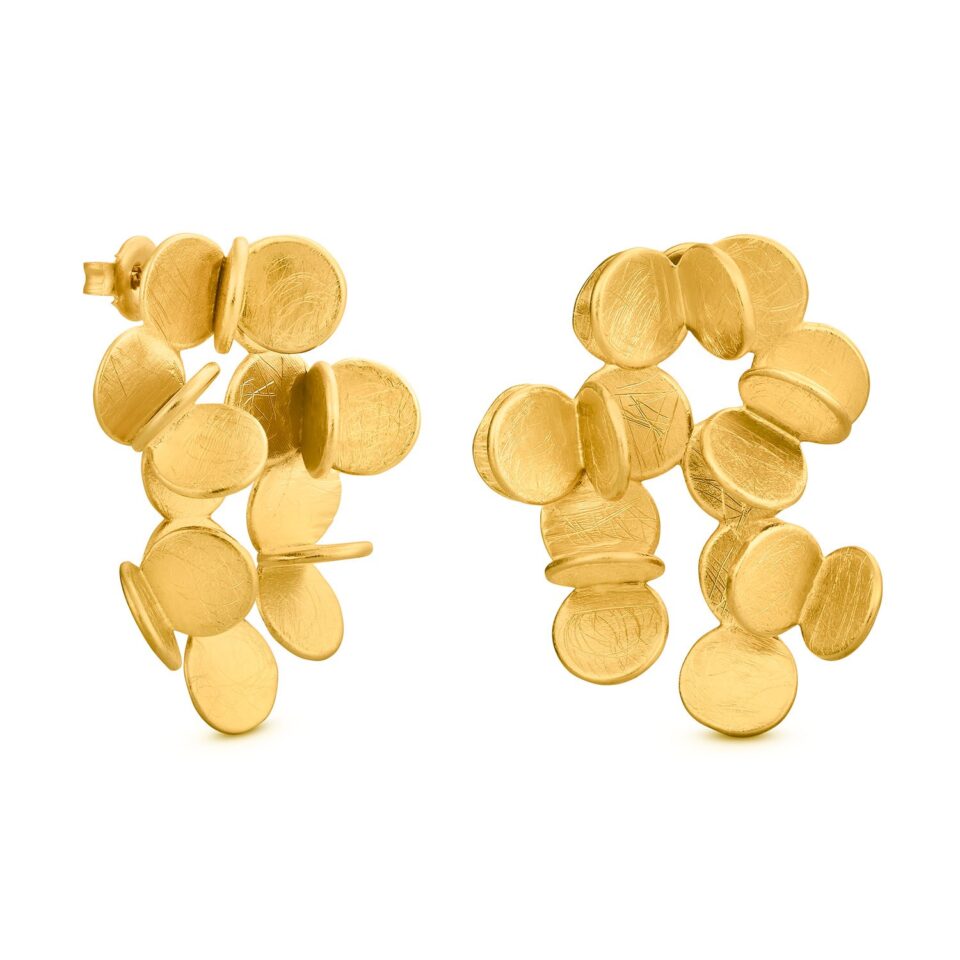 PENDIENTES DORADOS ARAI GRANDES