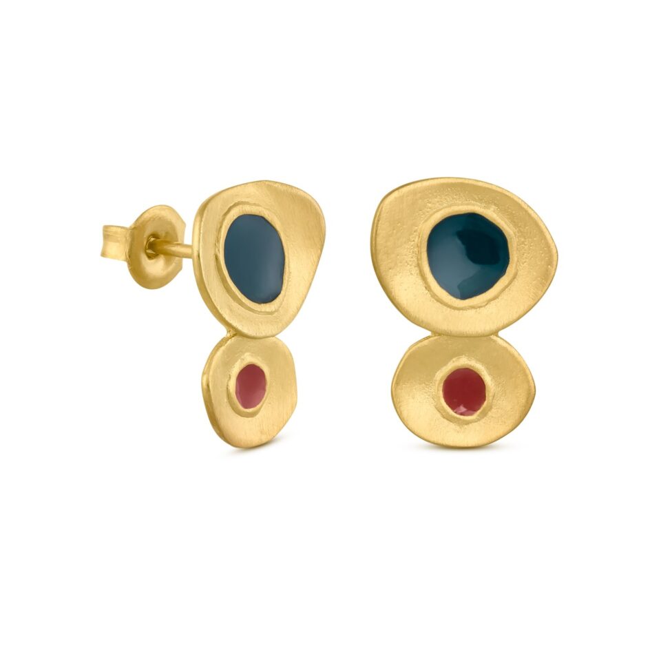 PENDIENTES DORADOS FAVORITA COLORS PEQUEÑOS
