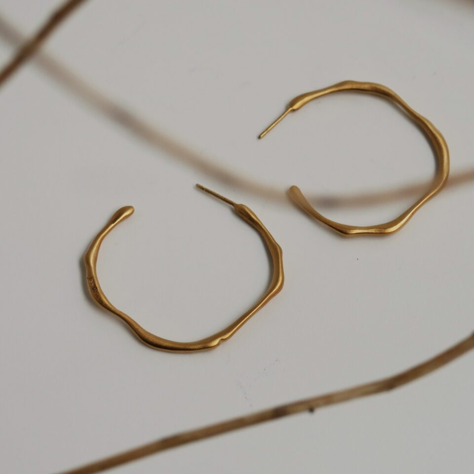 AROS DORADOS CLARA GRANDES