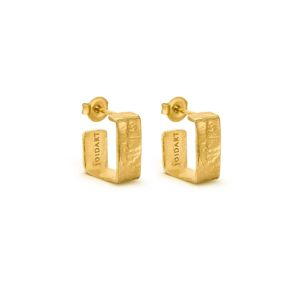 PENDIENTES DORADOS PEQUEÑOS LIGNIS ANCHOS
