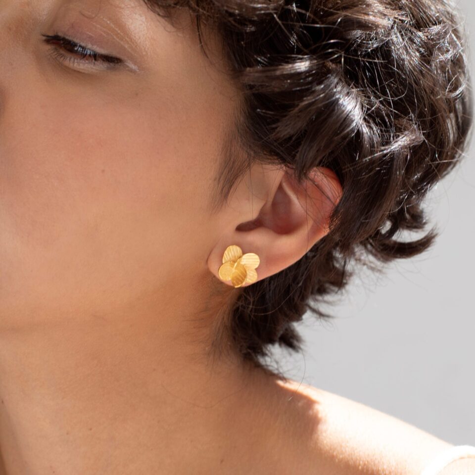 PENDIENTES DORADOS PAMPALONIA