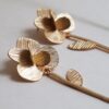 PENDIENTES DORADOS PAMPALONIA LARGOS