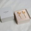 PENDIENTES DORADOS PAMPALONIA LARGOS